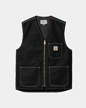 Load image into Gallery viewer, Carhartt WIP Chore Vest Black/Black One Wash