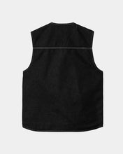 Load image into Gallery viewer, Carhartt WIP Chore Vest Black/Black One Wash