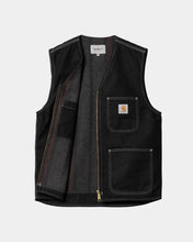 Load image into Gallery viewer, Carhartt WIP Chore Vest Black/Black One Wash