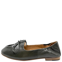 Load image into Gallery viewer, Django & Juliette Ubeeria Flats Olive Polish Leather