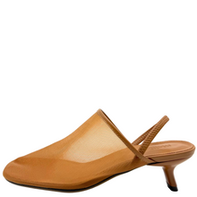 Load image into Gallery viewer, Mollini Ican Mesh Leather Heels Tan