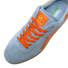 Load image into Gallery viewer, Goodsole Crossroads Sneaker Pale Blue/Orange Suede