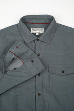 Load image into Gallery viewer, James Harper Western Cord LS Shirt Basalt