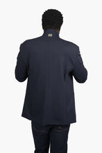 Load image into Gallery viewer, James Harper JHJ112 Knit Comfort Jacket Navy
