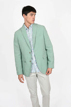 Load image into Gallery viewer, James Harper JHJ117 Peak Lapel Blazer Sage