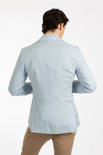 Load image into Gallery viewer, James Harper JHJ91 Linen Blazer Sky