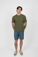 Load image into Gallery viewer, James Harper Linen Relaxed Waist Short Bluesteel