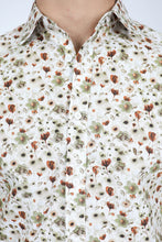 Load image into Gallery viewer, James Harper JHS534 Poplin LS Shirt Blooms Pebble
