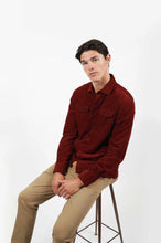 Load image into Gallery viewer, James Harper Burgundy Corduroy Shirt