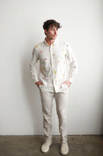 Load image into Gallery viewer, James Harper Pressed Flower Long Sleeve Linen L/S Shirt Multi
