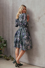 Load image into Gallery viewer, M. A. Dainty Playground Dress Painted Leaves Print
