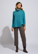 Load image into Gallery viewer, LD &amp; Co Plaited Rollneck Aqua
