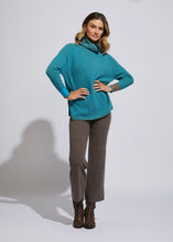 Load image into Gallery viewer, LD &amp; Co Plaited Rollneck Aqua
