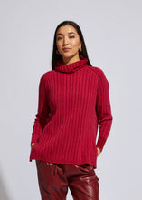 Load image into Gallery viewer, LD &amp; Co Plaited Rollneck Fuchsia
