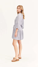 Load image into Gallery viewer, Staple The Label Liora Stripe Smock Dress Navy/White
