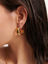 Load image into Gallery viewer, Lustre & Sage Bold Hoop 18K Gold Plated Earrings