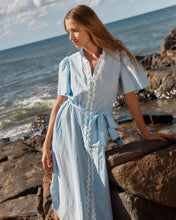 Load image into Gallery viewer, Betty Basics Immie Dress Blue Ric Rac