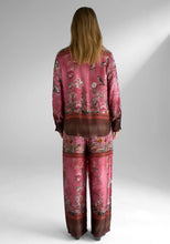 Load image into Gallery viewer, Miss Goodlife Cherry Blossom Wide Pants Rose Chocolate