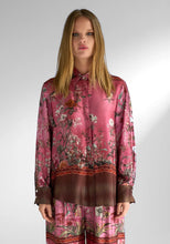 Load image into Gallery viewer, Miss Goodlife Cherry Blossom Blouse Rose Chocolate