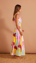 Load image into Gallery viewer, MINKPINK Palmera Midi Dress Pastel Tropical
