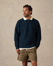 Load image into Gallery viewer, McTavish Fisherman Knit Dark Blue