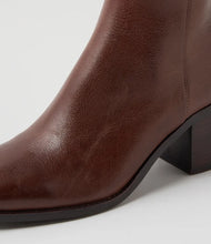Load image into Gallery viewer, Mollini Sesina Choc Dark Brown Leather Calf Boots