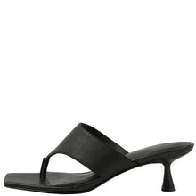 Load image into Gallery viewer, Mollini Torina Thong Heels Black Leather