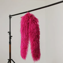Load image into Gallery viewer, I&#39;m Francis Mongolian Fur Shoulder Wrap Fuscia
