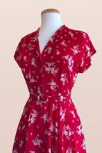Load image into Gallery viewer, Elise Design Manette Floral Dress Red Floral