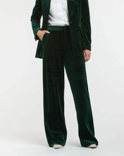 Load image into Gallery viewer, Italian Star Jets Velvet Pant Bottle Green