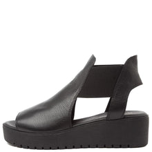 Load image into Gallery viewer, Django & Juliette Ozie Black Leather Black Sole