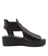 Load image into Gallery viewer, Django & Juliette Ozie Black Leather Black Sole