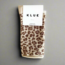 Load image into Gallery viewer, KLUE Glitter Lurex Socks Leopard Beige