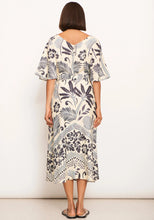 Load image into Gallery viewer, POL Paradise Bias Dress Paradise Palm Print