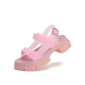 Rollie Jelly Sandal Clear Pink