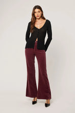 Load image into Gallery viewer, Rolla's Eastcoast Flare Baby Cord Oxblood