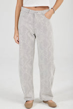 Load image into Gallery viewer, Rolla's Arc Barrel Jean Long Python Grey