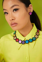 Load image into Gallery viewer, Iskin Sister IS26 Rainbow Small Earring Fuchsia
