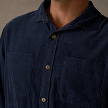 Load image into Gallery viewer, McTavish Washed Cord Shirt Dark Blue