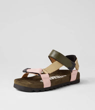 Load image into Gallery viewer, Rollie Sandal Tooth Wedge Blush Camo