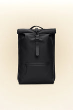 Load image into Gallery viewer, RAINS Rolltop Rucksack Black