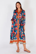 Load image into Gallery viewer, Rubyyaya Mexican Flower Maxi Dress Multi
