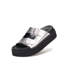 Load image into Gallery viewer, Rollie Ace Slide Silver/Black
