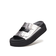 Load image into Gallery viewer, Rollie Ace Slide Silver/Black