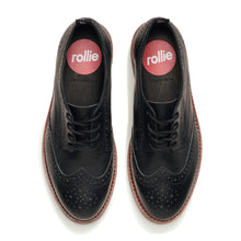 Load image into Gallery viewer, Rollie Brogue Rise Vintage Black