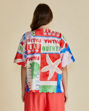 Load image into Gallery viewer, Betty Basics Scarlett Shirt Seashell Print Multi