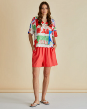 Load image into Gallery viewer, Betty Basics Scarlett Shirt Seashell Print Multi