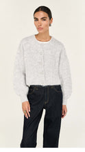 Load image into Gallery viewer, Staple The Label Oslo Cardigan Grey Marle