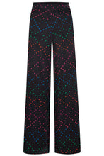 Load image into Gallery viewer, Sugarhill Brighton Larkin Trousers Black Rainbow Star Lattice