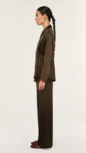 Load image into Gallery viewer, Staple The Label Solace Satin Shirt Chocolate
